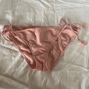 Rue21 pink bottoms side ties with gold tassels